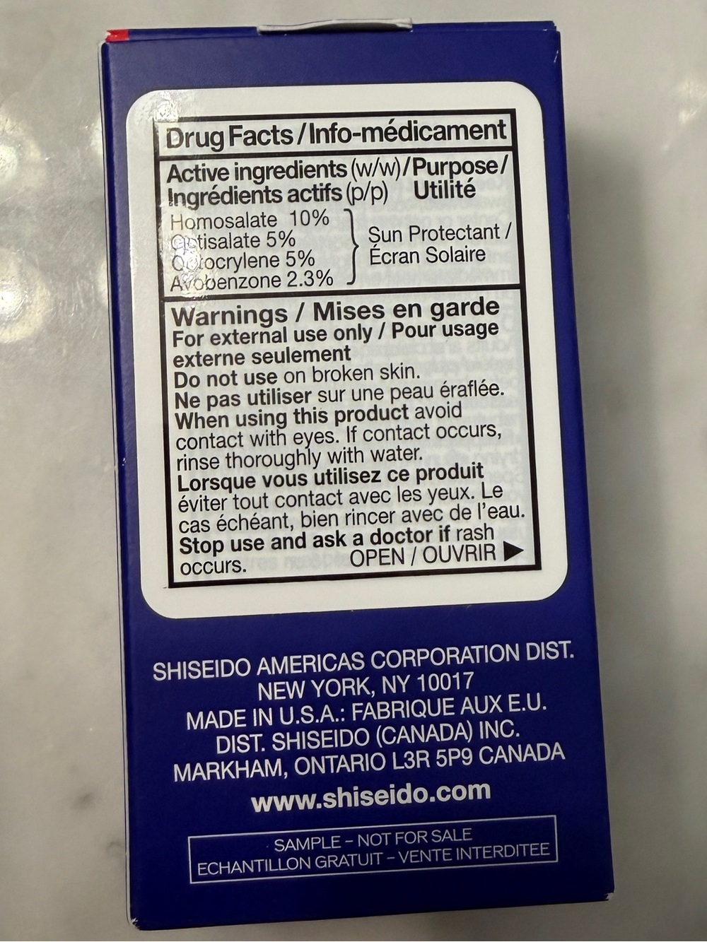 Shiseido Ultra Sun Protector Lotion SPF 50+ 15ml Sample - Picture 3 of 4